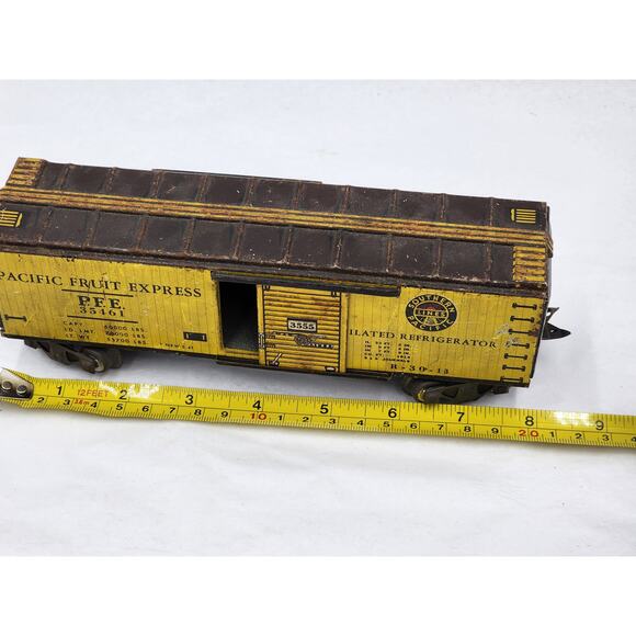 Marx Mar Lines Southern Pacific Lines 35461 Pacific Fruit Express PFE 3555 - Picture 8 of 11